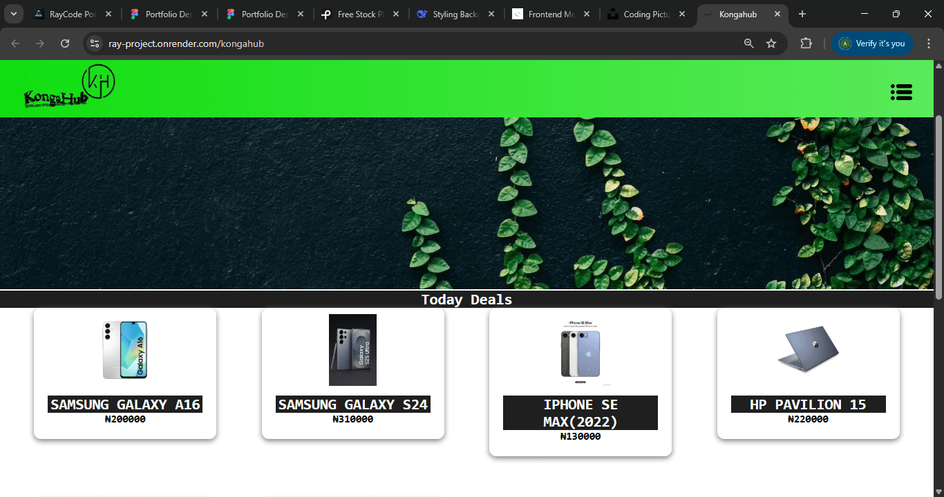 KongaHub E-commerce App